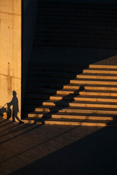 Sunlight On Stone Stairs