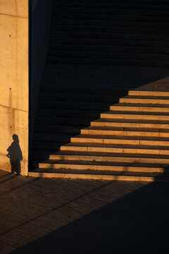 Sunlight On Stone Stairs