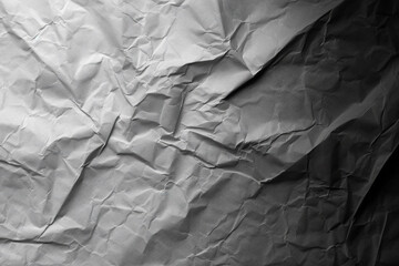 Design space grey crumpled paper textured background. Created with Generative AI Technology