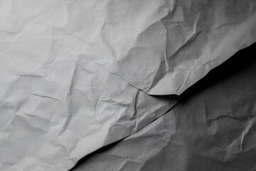 Design space grey crumpled paper textured background. Created with Generative AI Technology