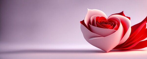 red rose with heart shape  / Valentine's Day / Heart / Love
