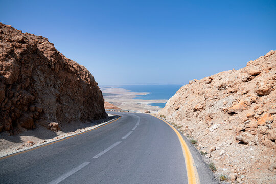 A road to the Dead Sea