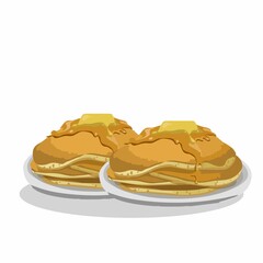 Title: 2D Fast Foods illustration Drawing with full colour image