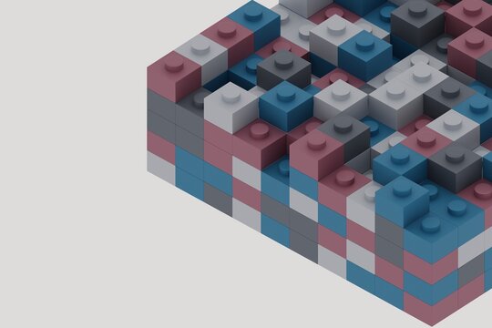 Colored Block toy pieces