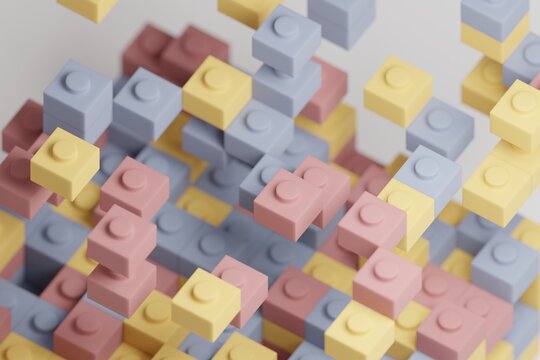 Colored Block toy pieces