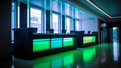 background with calm colours in modern office