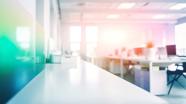 background with calm colours in modern office