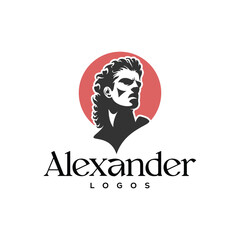 vector Alexander of Macedonia. Greek antique statue. Alexander the Great's hand pulled. Greek statue