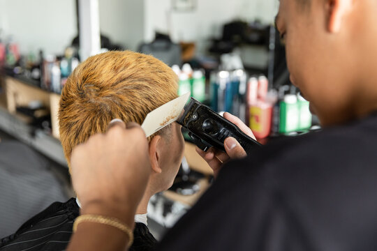 Close Up Of Electric Razor Shaving Head