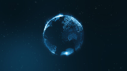 Particle Earth in the Starry Sky