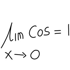Simple math formulas written in handwritten style