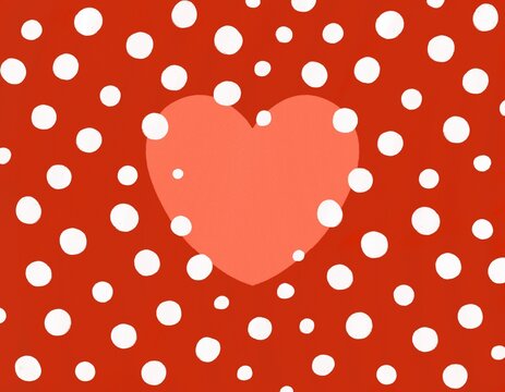 Funky heart love concept illustration