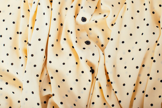 Close up of a dotted shirt