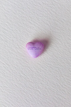 Humorous Valentine Candy Hearts Says LGBTCutie!