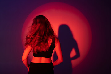 Dancing in neon light