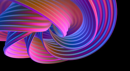Colorful swirls.