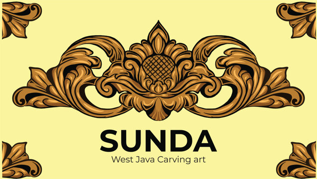 Sunda Traditional Carving art from West Java Indonesia