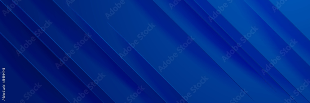 Wall mural abstract banner design with blue geometric background. blue banner background. vector abstract graph