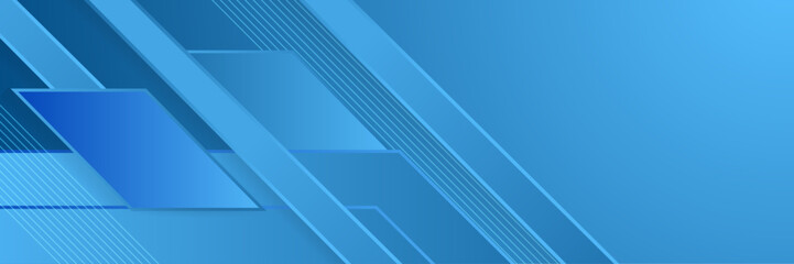 Fototapeta premium blue banner background