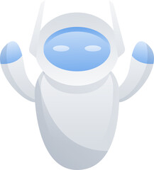 Artificial intelligence icon element design illustration. AI technology and cyber icon element. Futuristic technology service and communication artificial intelligence concept