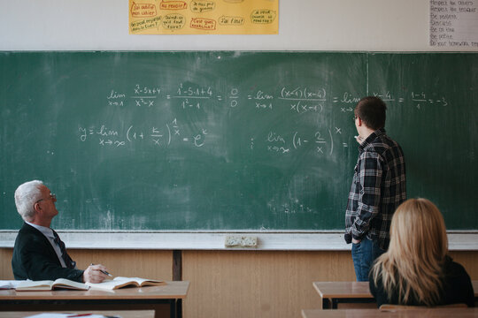 Student in classroom 