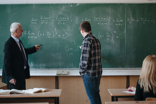 Student in classroom 