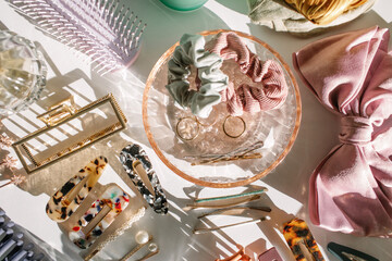 Hair Accessory Flat Lay