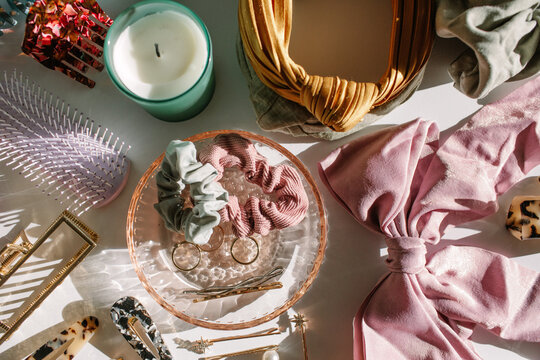 Hair Accessory Flat Lay