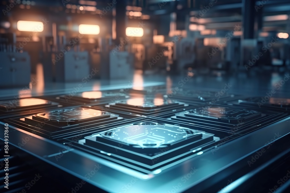 Aufkleber a close up of a metal surface with a clock on it factory product photography supply chain optimizati