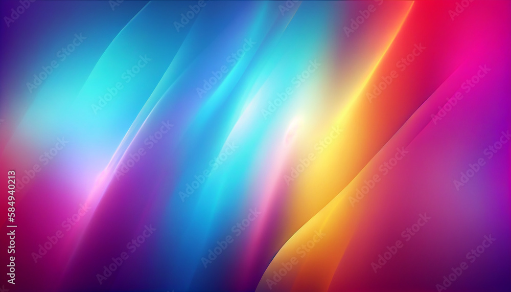 Poster abstract backdrop with vibrant multicolored shapes and patterns generated by ai