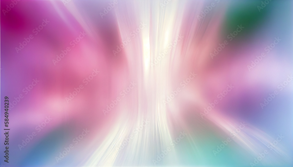 Poster abstract computer graphics design in shiny blue backdrop generated by ai