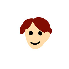flat style cartoon face illustration