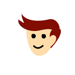flat style cartoon face illustration