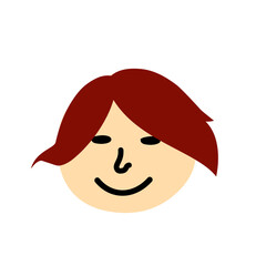 flat style cartoon face illustration