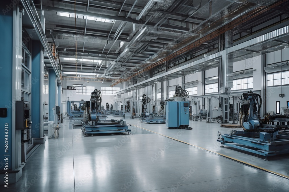 Poster a factory with a lot of machines and machinery in it's center factory constructivism manufacturing p