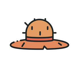 straw hat icon