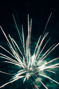fireworks in the air