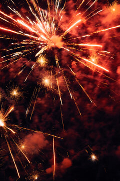 fireworks in the air