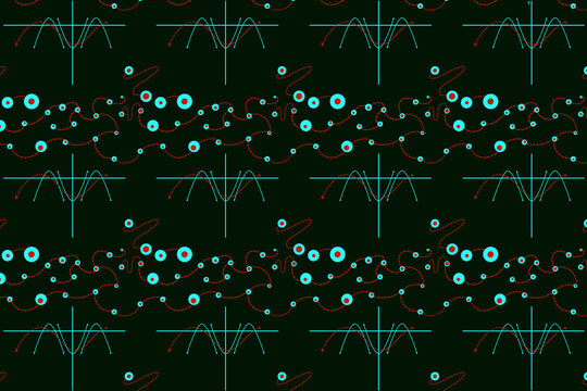Circles and graphs an abstract repeating pattern
