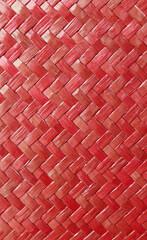 Ruby Red Colored Gray Sedge Weave Basket Texture