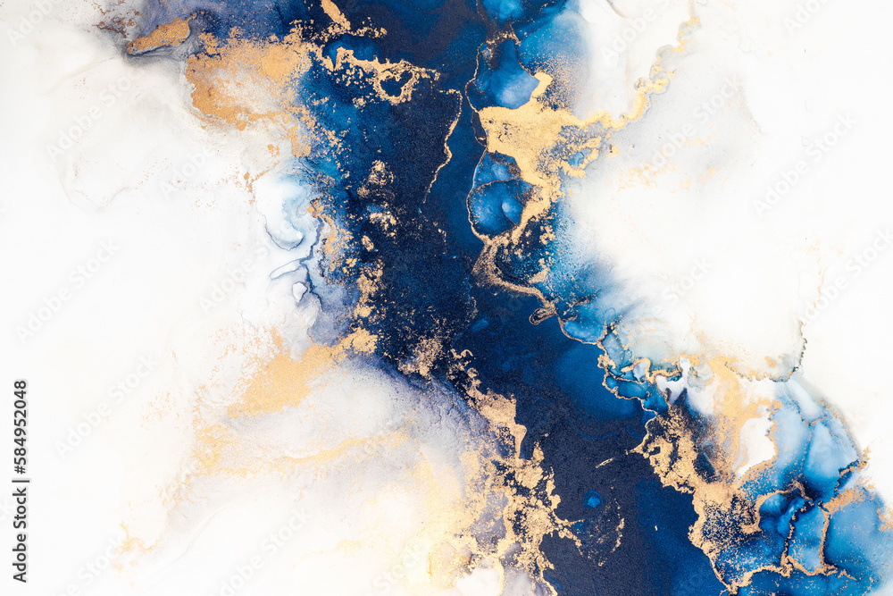 Poster marble ink abstract art from exquisite original painting for abstract background . painting was pain