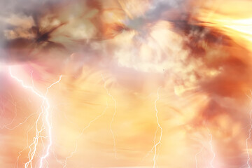 lightning storm in the sky abstract background weather, light background