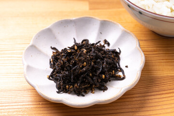 紫蘇ひじきふりかけと白ごはん