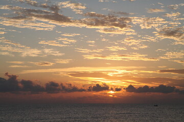 sunset at the beach