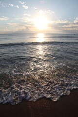 sunset on the beach