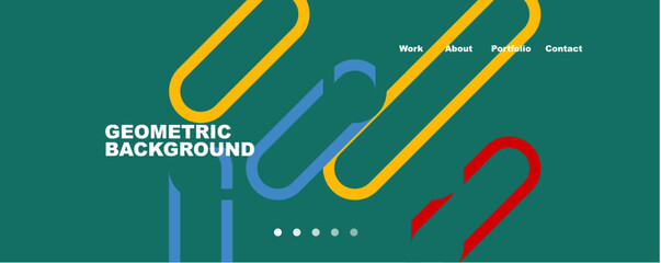 Trendy color overlapping lines abstract background. Vector Illustration For Wallpaper, Banner, Background, Card, Book Illustration, landing page