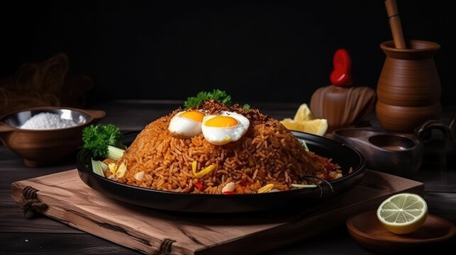The irresistible appeal of fried rice, a culinary gem, nasi goreng, generative ai