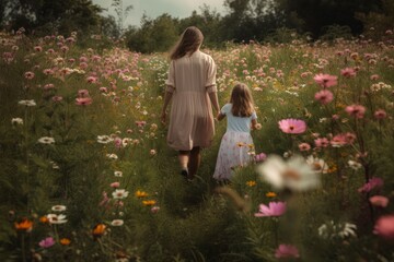 Floral Footsteps Together - generative ai