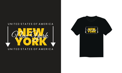 T-shirt print simple typography and apparel design with stylish text. New York, Brooklyn tee print design. Vector
