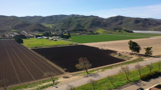 2023 - Excellent aerial footage of farmland in Lompoc, California.